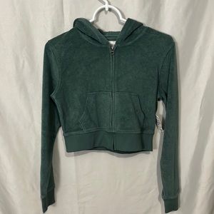 Juniors small crop hoodie